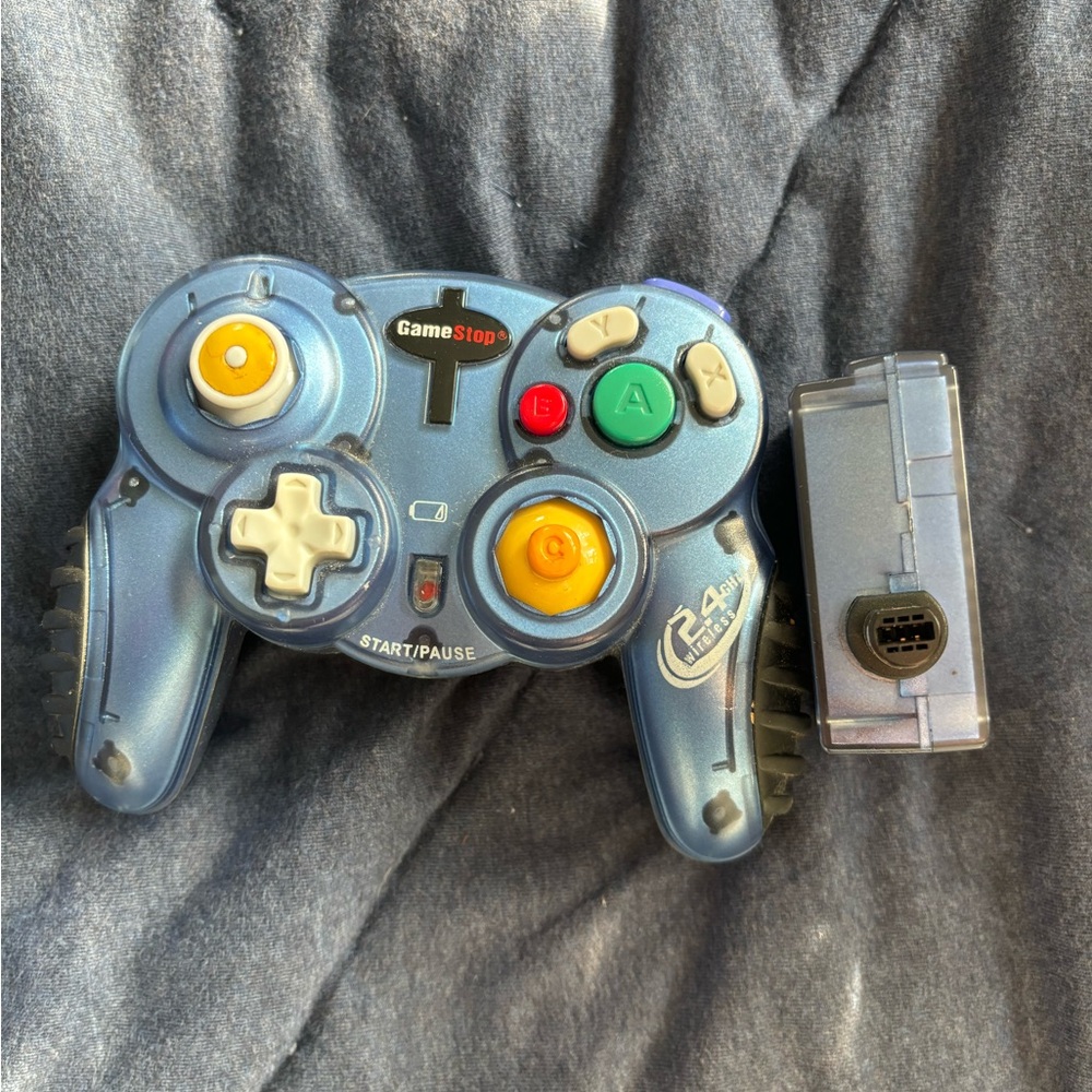 Blue Wireless Controller for GameCube